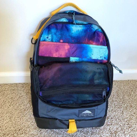JanSport Gnarly Gnapsack 25 Backpack (Gray & Galaxy) main image 2